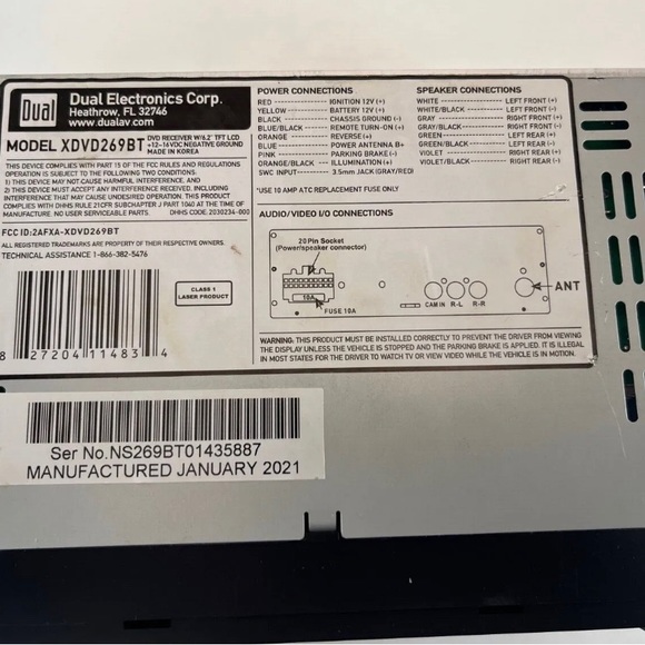 Dual DVD/BT Touchscreen Stereo Brand New - Picture 8 of 11